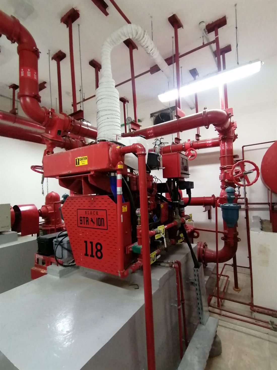 Diesel fire pump installed by Al Weqaya & Al Aman