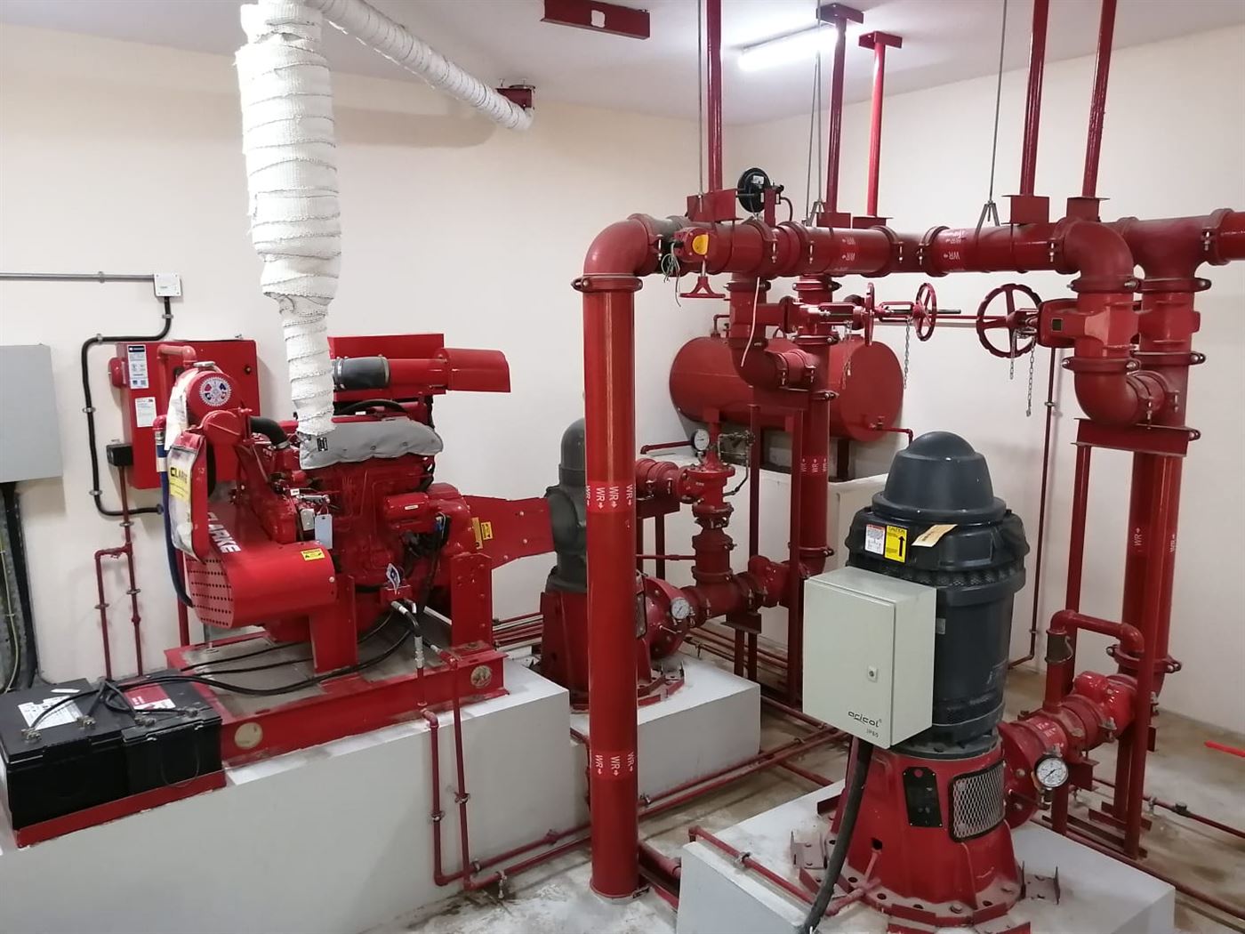Fire pump room installed by Al Weqaya & Al Aman