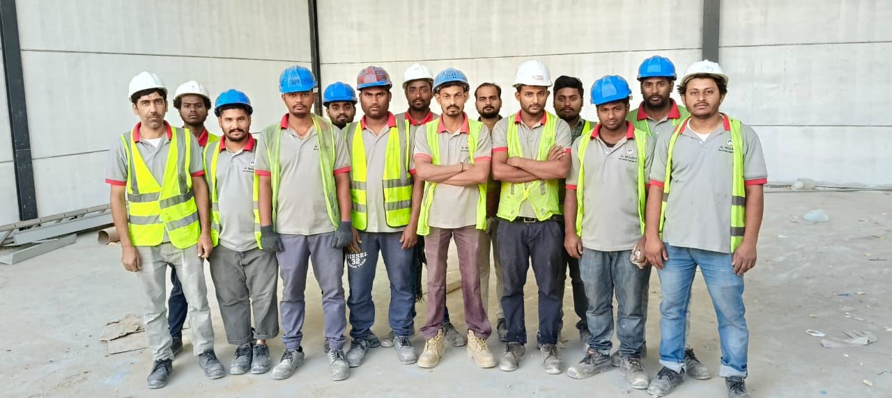 The Al Weqaya & Al Aman site team