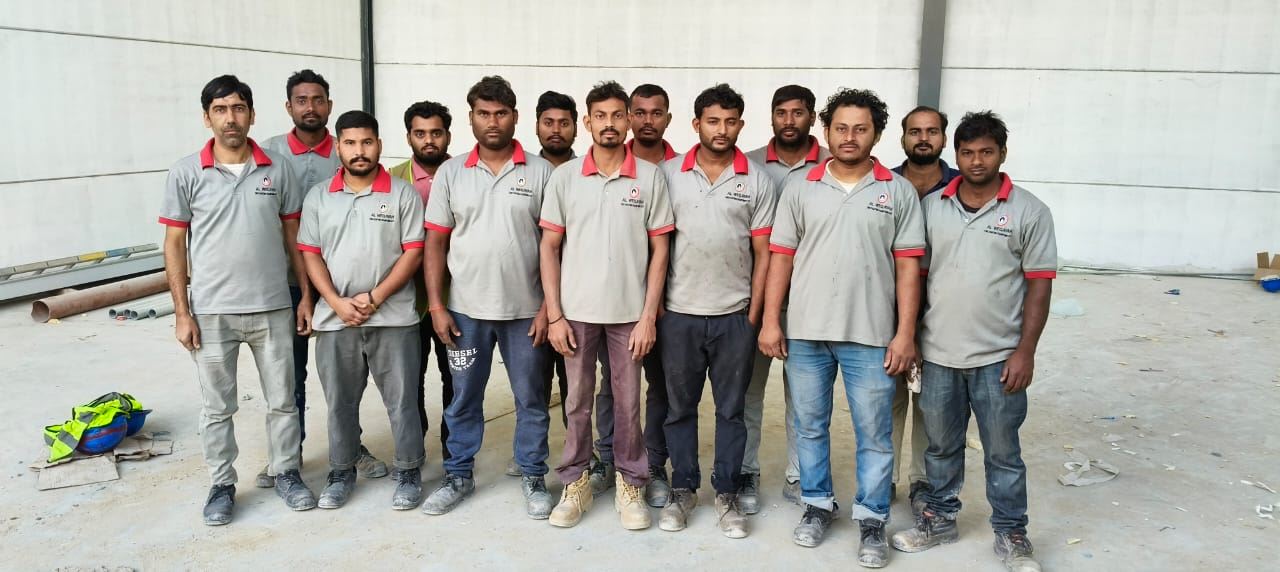 The Al Weqaya & Al Aman site team